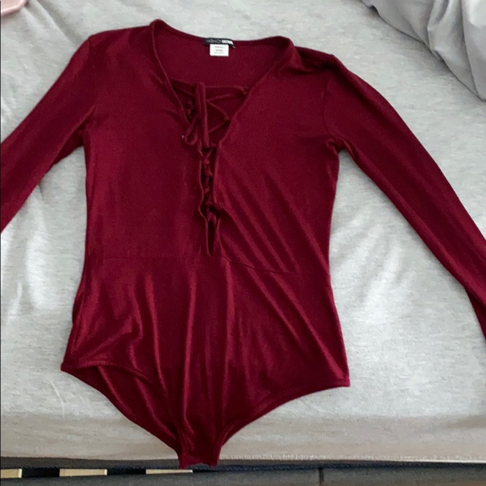 Red bodysuit